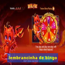 lembrancinha de bingo